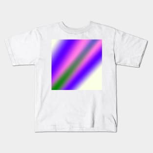 red blue green abstract texture pattern art Kids T-Shirt